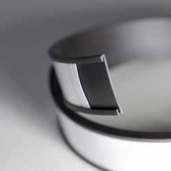 Magnetický štítek šíře 30 mm (magnetický C-profil + papírový pásek + PVC fólie)