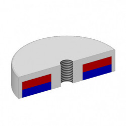 Magnetická čočka pr. 80 x výška 18 mm s vnitřním závitem M10
