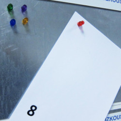Silné barevné kuželové magnety pr.10x17,5 barevný mix - SADA 10 ks