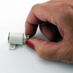 Nábytkářský magnet stavitelný s neodymovým magnetem - bílý - komerční balení