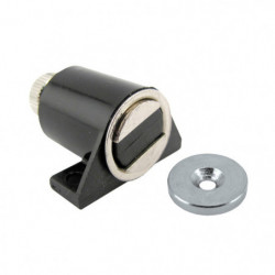 Nábytkářský magnet stavitelný s neodymovým magnetem - černý - komerční balení