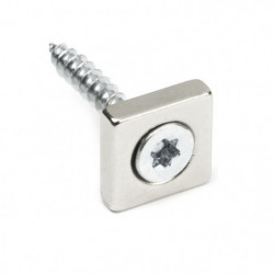 Neodymový magnet kvádr s dírou pro šroub se zápustnou hlavou 15 x 15 x 4 N 80 °C, VMM4-N35