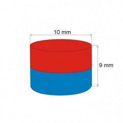 Neodymový magnet válec pr.10x9 N 80 °C, VMM4-N30
