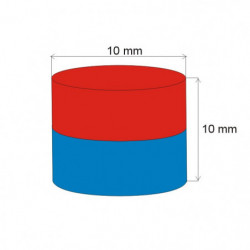 Neodymový magnet válec pr.10x10 N 80 °C, VMM8-N45