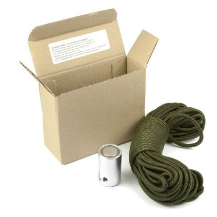 Startovací sada pro magnet fishing s magnetem 30 × 50 mm a lanem dlouhým 15 metrů