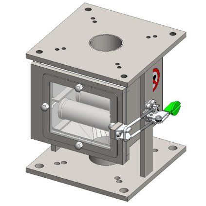 Kompaktní výsuvný magnetický separátor MSV DN 50 se třemi tyčemi
