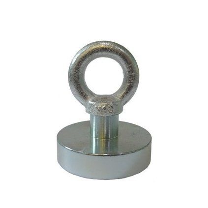Jednostranný neodymový fishing magnet o průměru 60 mm a síle 162 kg