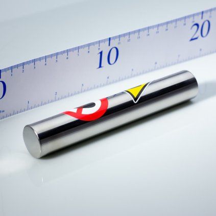 Pevná neodymová magnetická separační tyč o průměru 25 mm a délce 150 mm