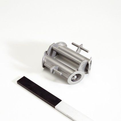 Nerezový magnet do násypky průměr 100 mm pro separaci feromagnetických nečistot
