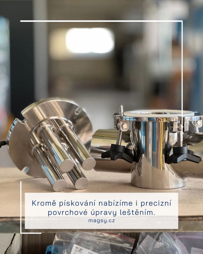 Kromě pískování nabízíme i precizní povrchové úpravy leštěním.💪🏽 Ideální pro potravinářský průmysl, kde platí nejpřísnější...