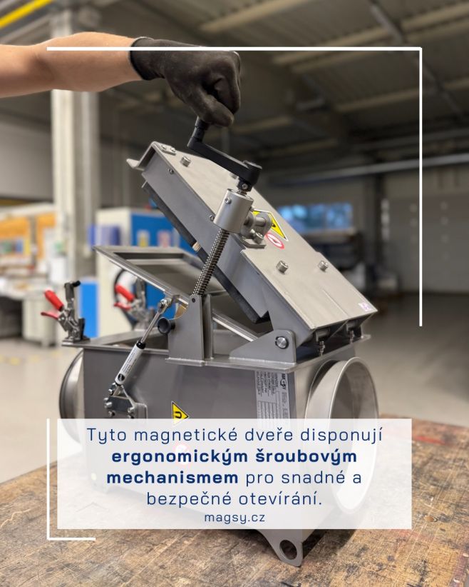 Tyto magnetické dveře disponují ergonomickým šroubovým mechanismem pro snadné a bezpečné otevírání, přičemž jejich sklopný...